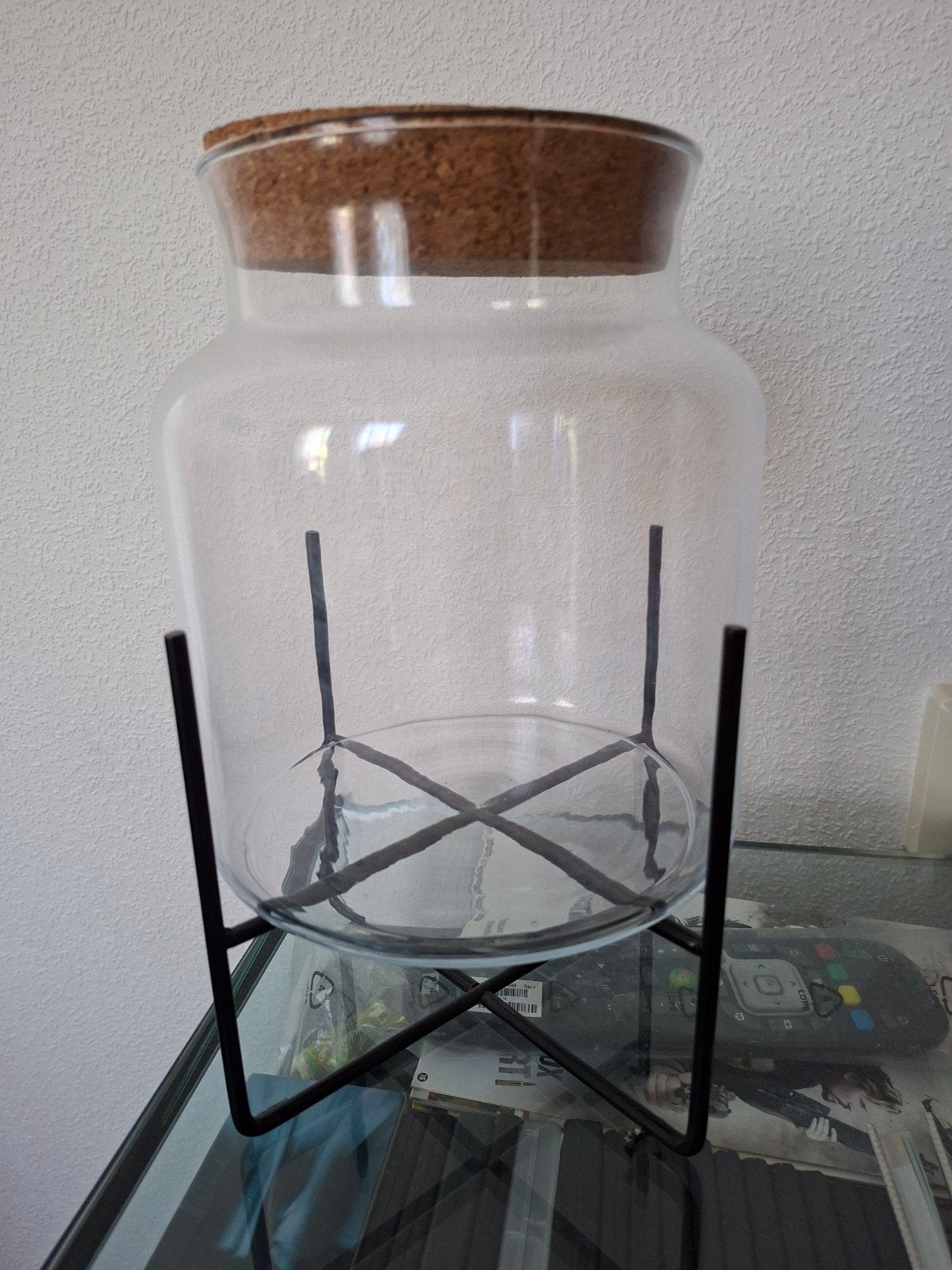 Glazen plantenpot op standaard, Ophalen, Volle zon, Minder dan 100 cm