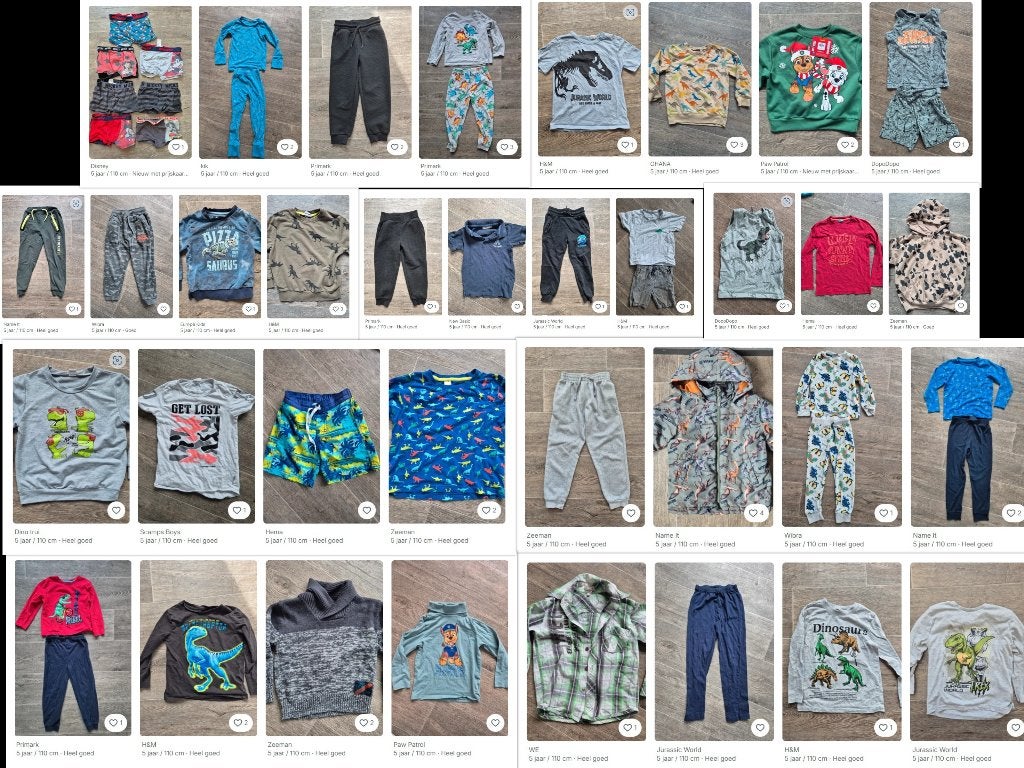 Heel groot kledingpakket maat 110, Kinderen en Baby's, Ophalen of Verzenden, Zo goed als nieuw, Maat 110