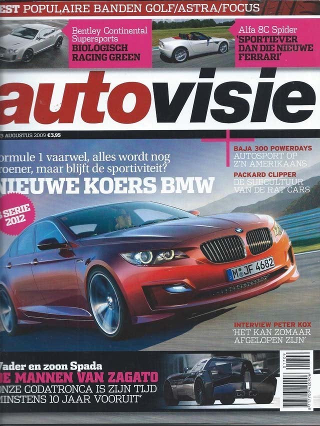 Autovisie 17 2009 : Mercedes Benz - Audi A5 Sportback - Alfa, Ophalen of Verzenden, Gelezen, Algemeen