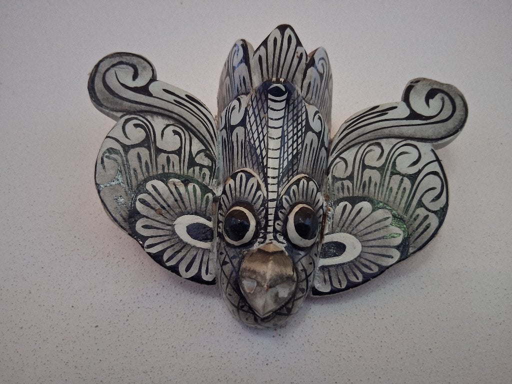 klein Sri Lankaans Gurulu Raksha-beschermings-masker, Minder dan 20 cm, Hout, Masker, Ophalen of Verzenden