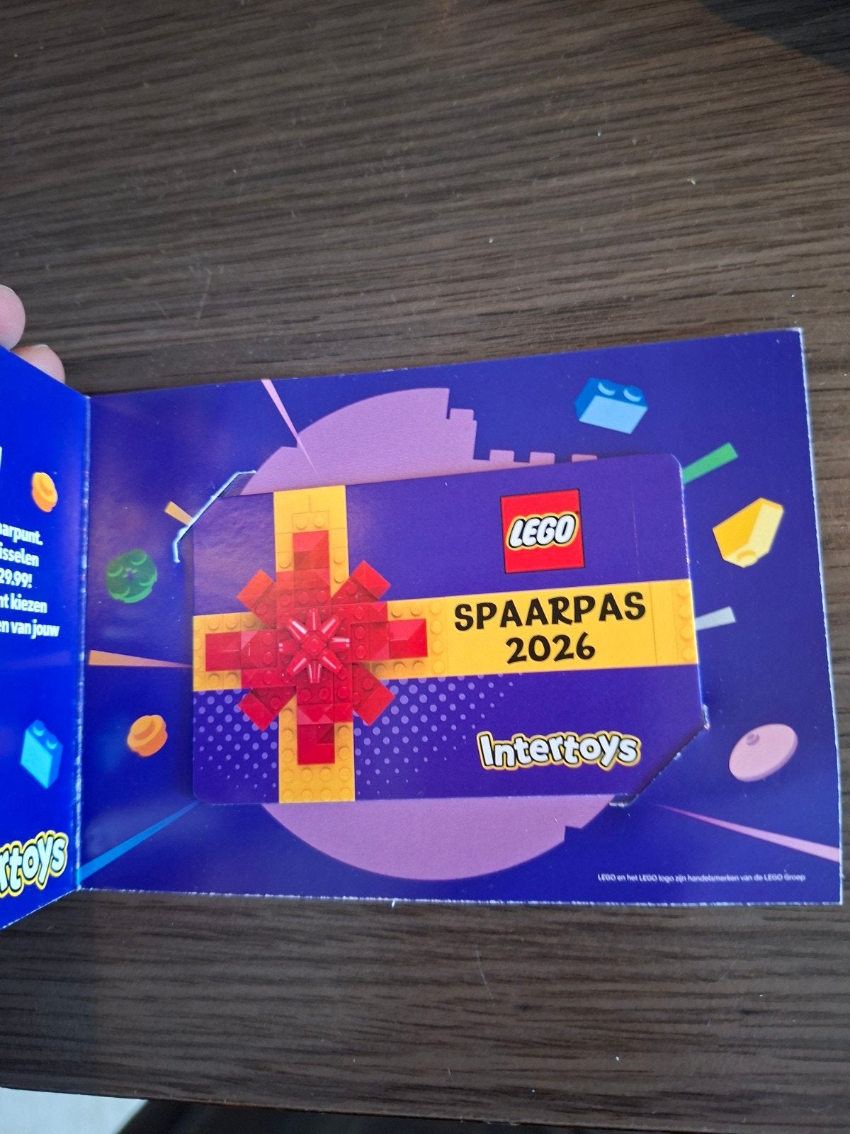 Lego spaarpunten pasje 17 punten, Ophalen of Verzenden, Lego