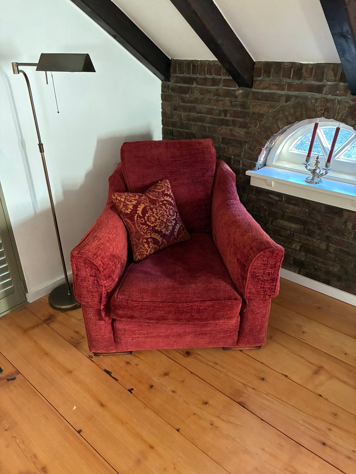 Heerlijke relax fauteuil stoel, Gebruikt, 100 tot 125 cm, Ophalen of Verzenden, 75 tot 100 cm