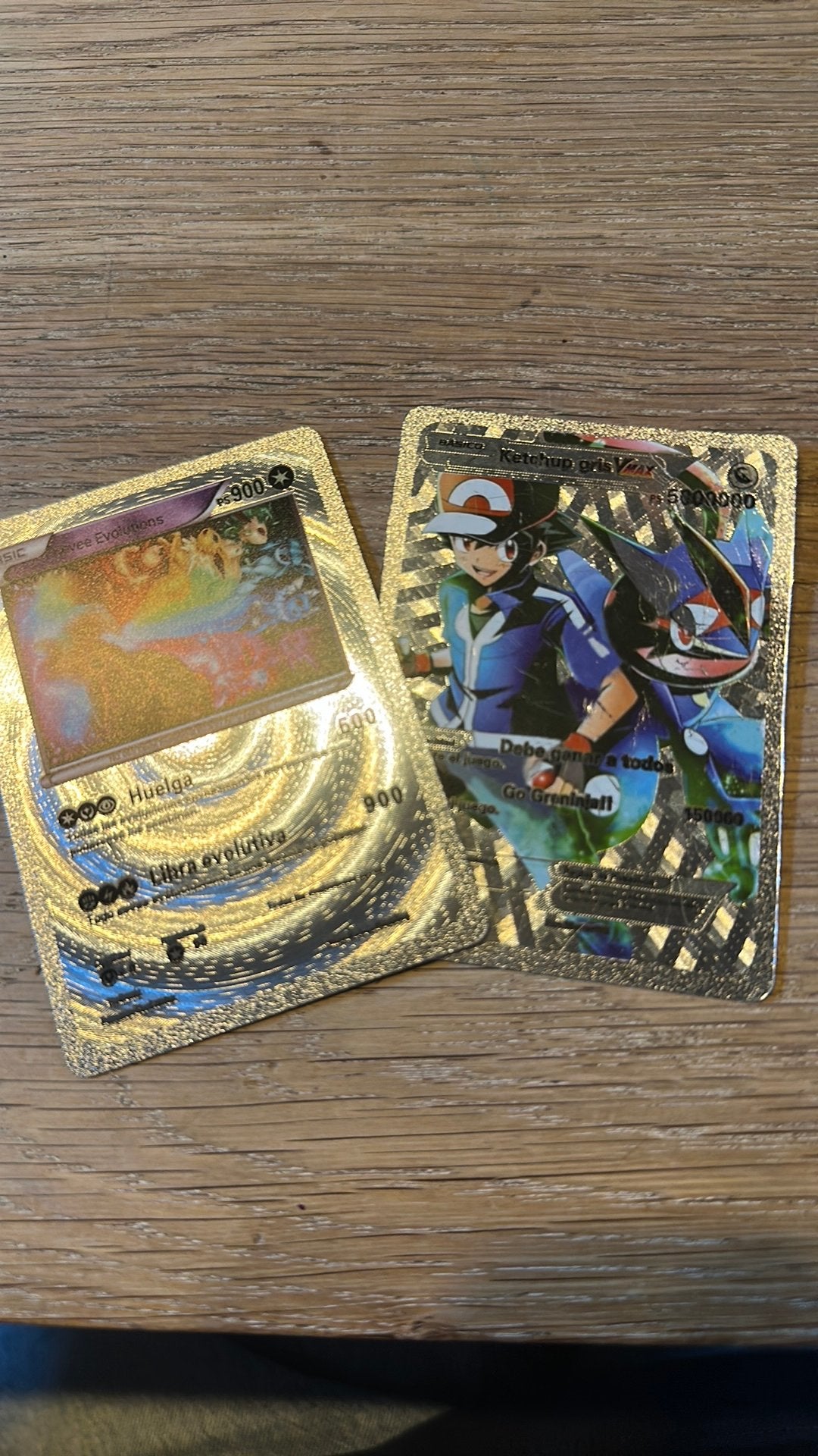 Unieke Gouden Pokémon Kaarten - Pikachu & Greninja, Hobby en Vrije tijd, Verzamelkaartspellen | Pokémon, Ophalen of Verzenden