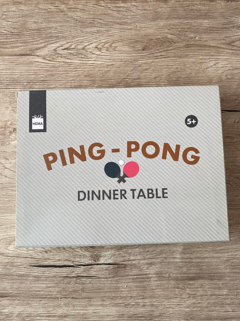 Ping Pong Dinnertable, tafeltennis, Sport en Fitness, Tafeltennis, Ophalen of Verzenden, Nieuw, Net, Batje(s) of Balletje(s)