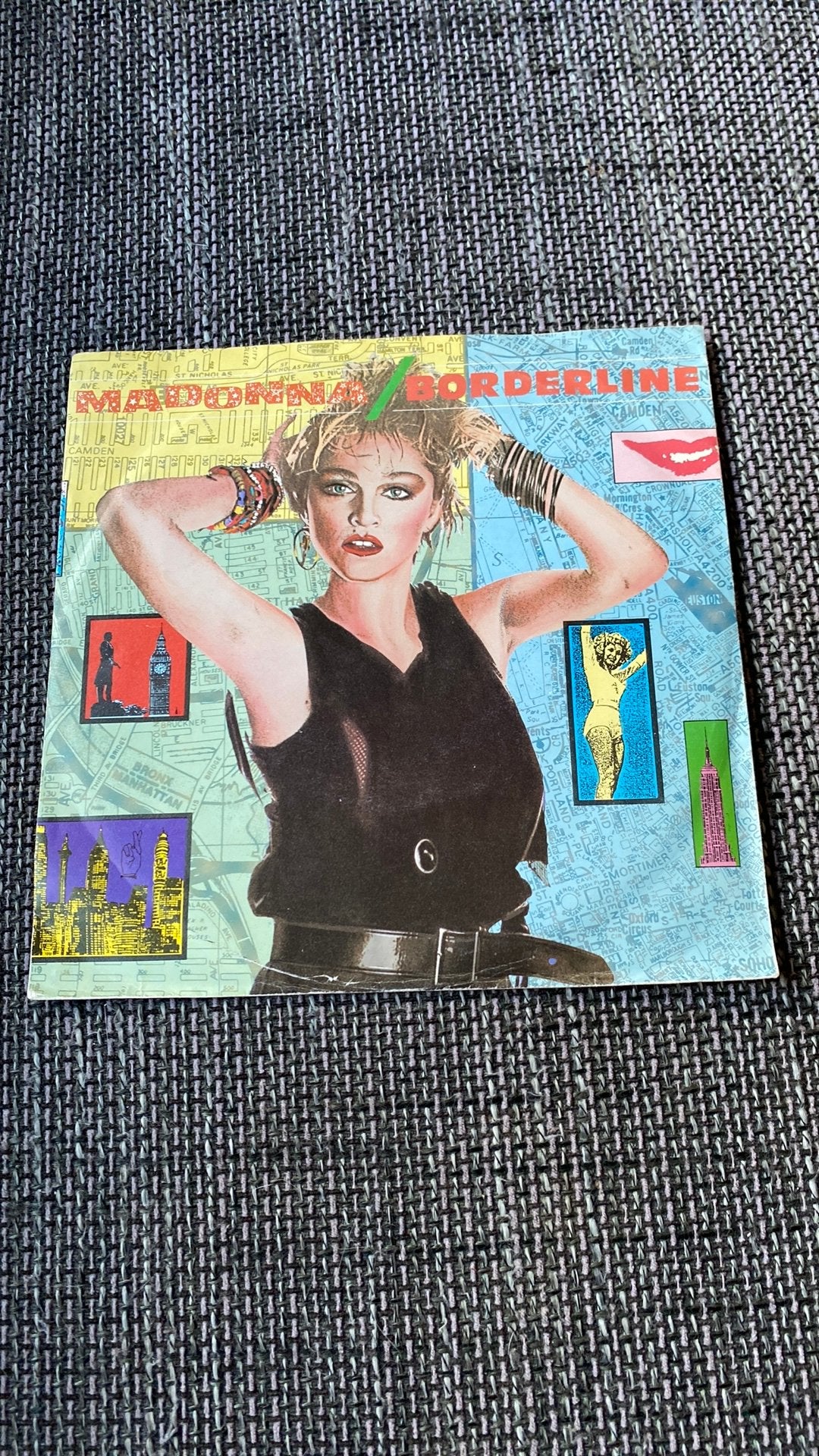 Vinyl single Madonna - Borderline, Cd's en Dvd's, Ophalen of Verzenden, Zo goed als nieuw, Pop