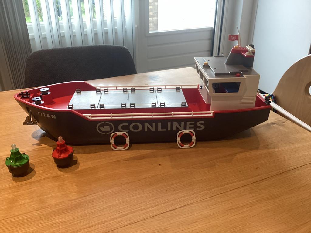 Playmobil Conlines Titan vrachtschip met boeien, Ophalen of Verzenden, Zo goed als nieuw