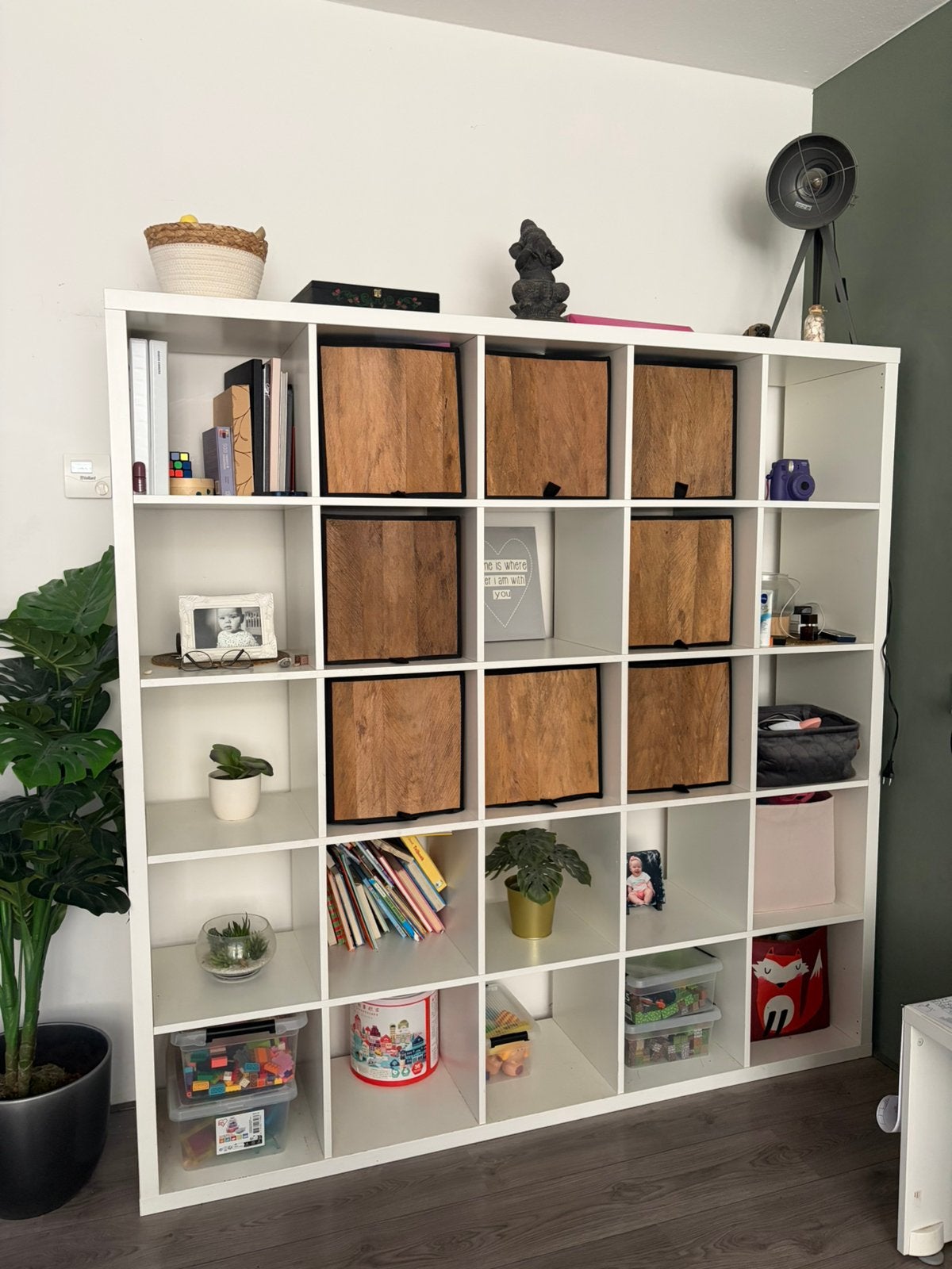Kallax kast 5x5 (25 vaks) Wit, Ophalen, Zo goed als nieuw, Minder dan 150 cm, Minder dan 100 cm