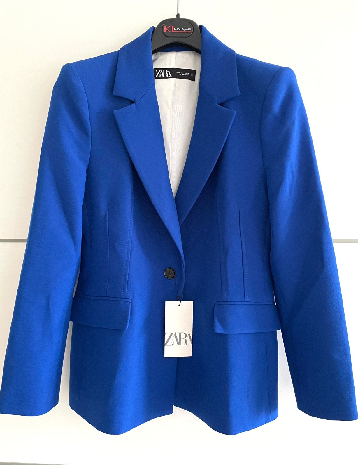 Prachtig pak Zara in koningblauw NIEUW, Kostuum of Pak, Maat 42/44 (L), Nieuw, Verzenden