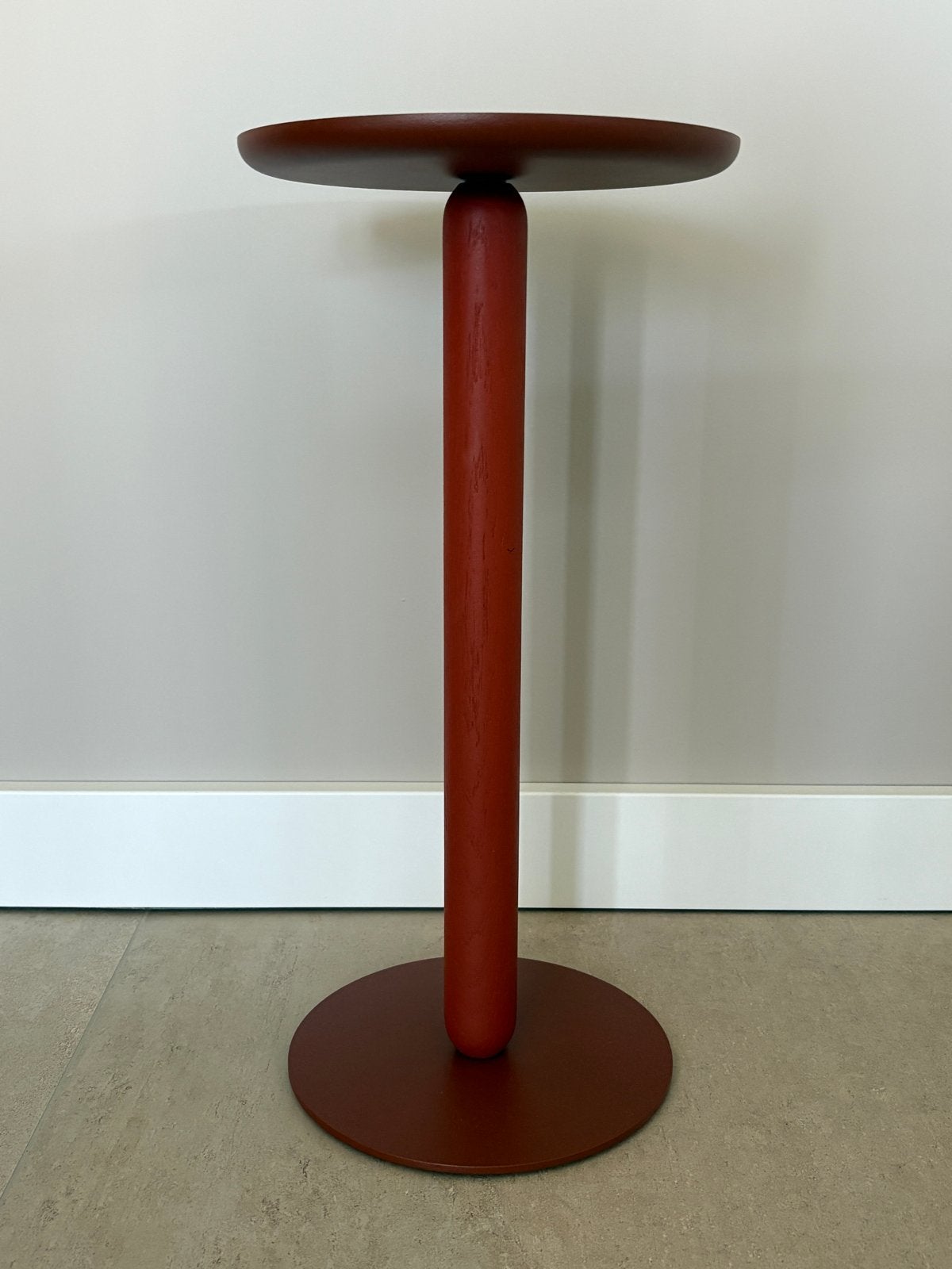 Artifort Balans Mini - Bijzettafel Orange Brown (45 cm hoog), Minder dan 55 cm, Metaal of Aluminium, Rond, Zo goed als nieuw