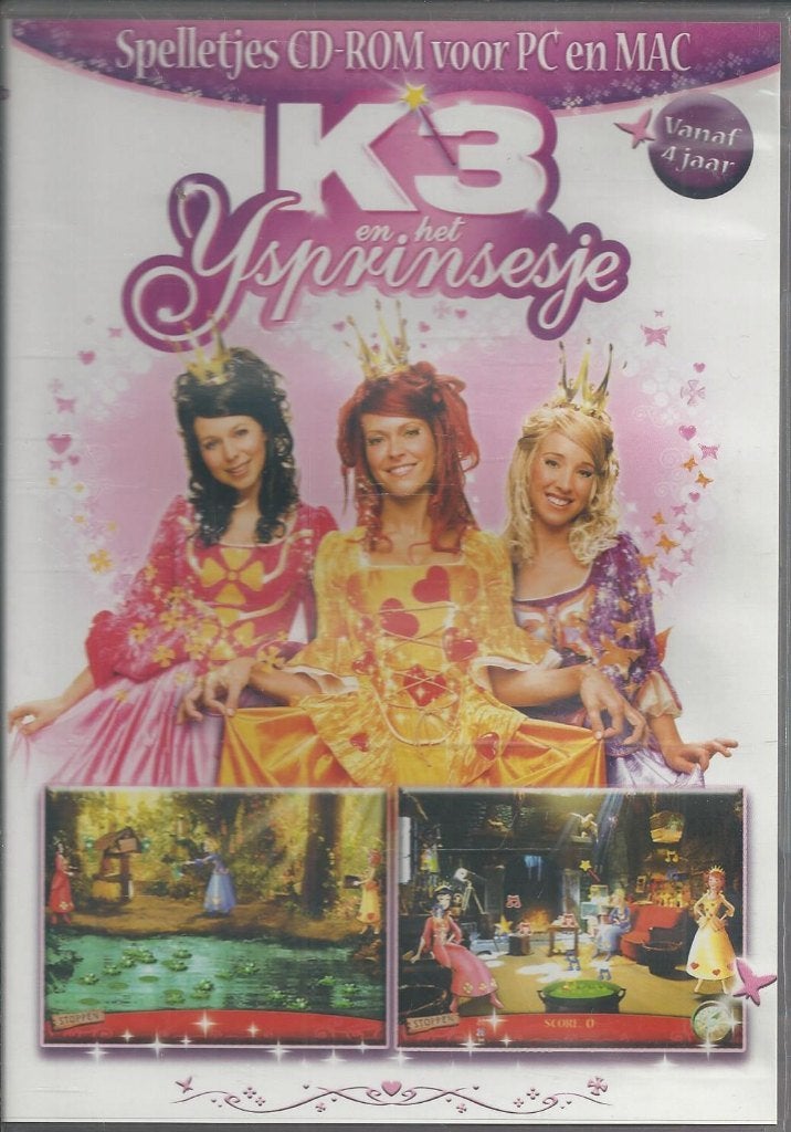 K3 en het IJsprinsesje (spelletjes voor CD-rom & PC en Mac), Alle leeftijden, Ophalen of Verzenden, Nieuw in verpakking, Overige typen