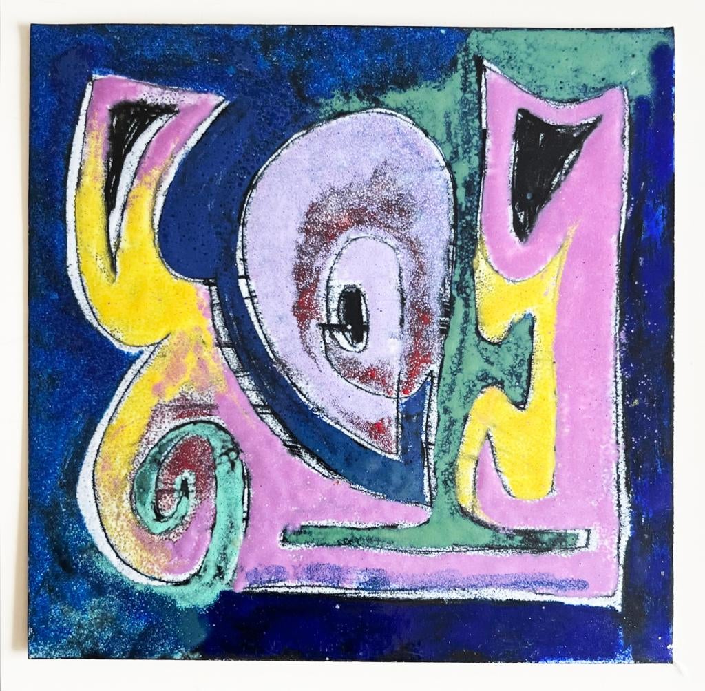 geëmailleerd bord - 'Abstract' - Ole Hammeleff (1913-1989), Ophalen