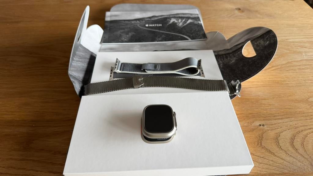 Apple watch Ultra 2, Titanium Grey., IOS, Ophalen of Verzenden, Zo goed als nieuw, Grijs