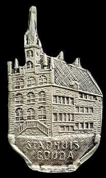Stadhuis Gouda speld, Verzenden, Nieuw, Stad of Land, Speldje of Pin