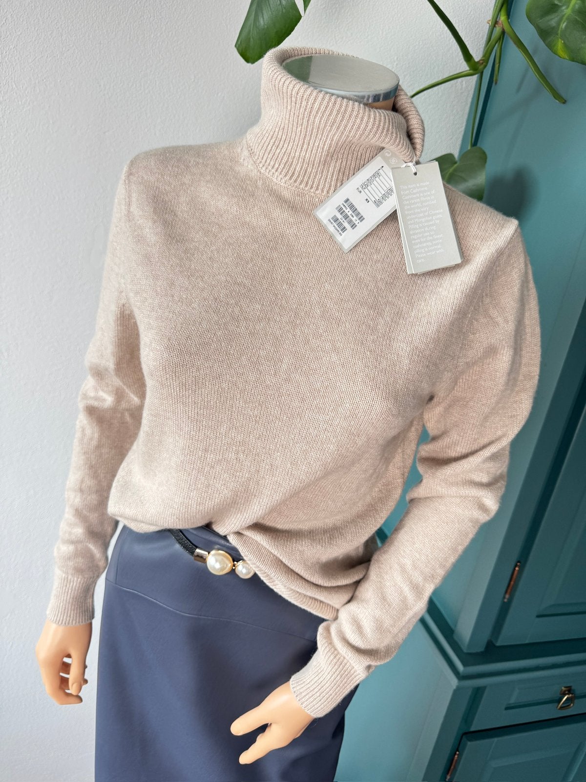 COS kashmier trui maat XS - NIEUW - (nieuw €150) licht beige, COS, Beige, Nieuw, Ophalen of Verzenden