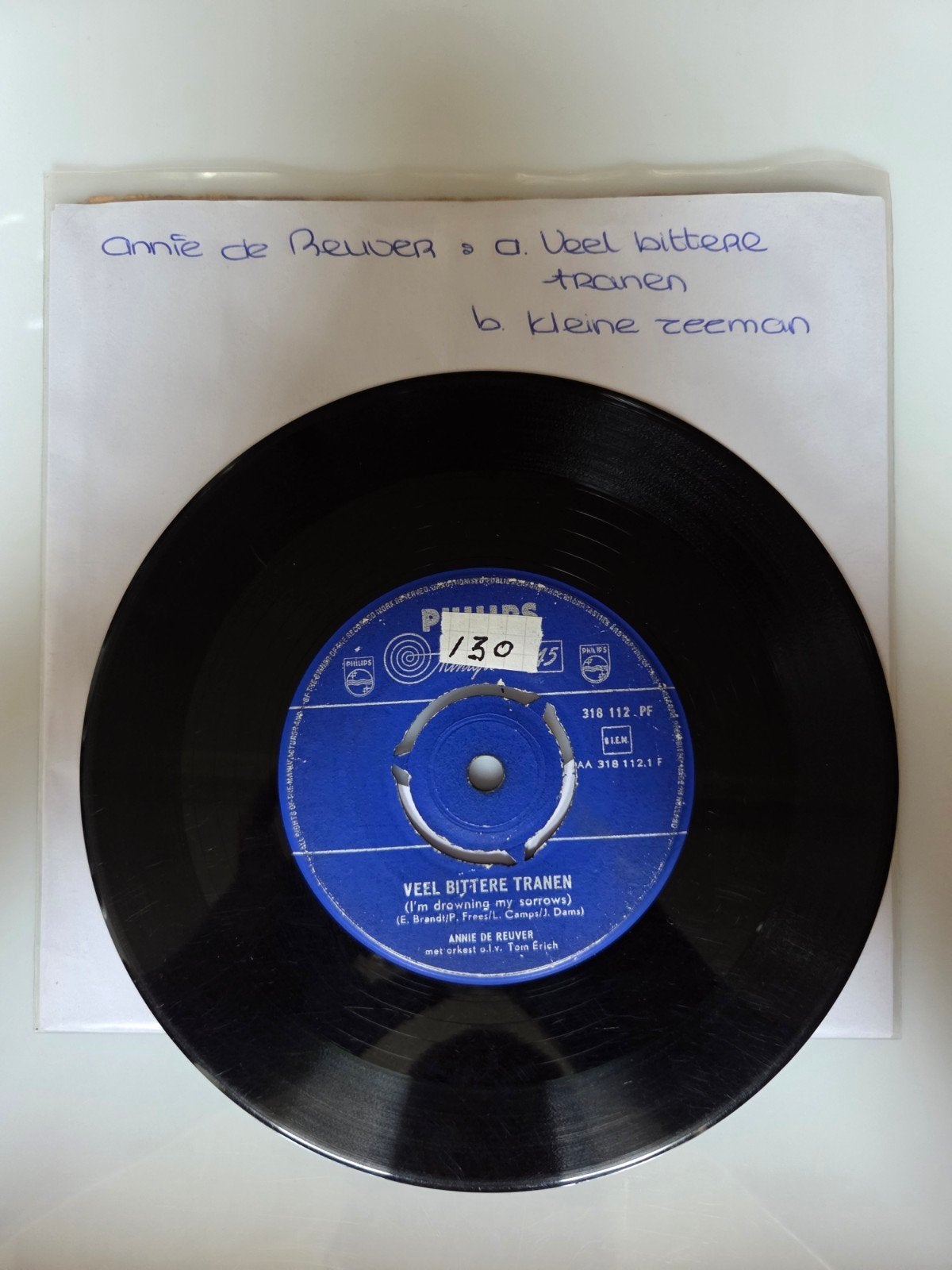 Annie de Reuver - Veel bittere tranen, Ophalen of Verzenden, Gebruikt, 7 inch, Nederlandstalig