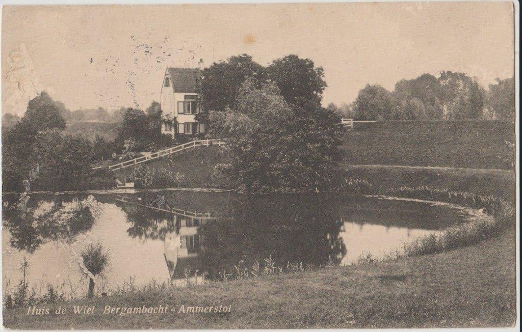 1916 bergambacht - ammerstol huis de wiel, Ophalen of Verzenden, Voor 1920, Gelopen, Zuid-Holland