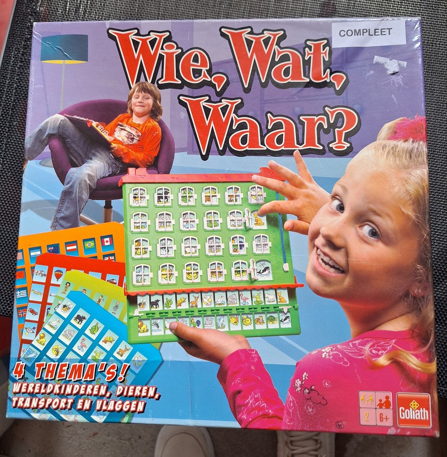Wie, Wat, Waar? Educatief spel, Een of twee spelers, Ophalen of Verzenden, Gebruikt, Goliath