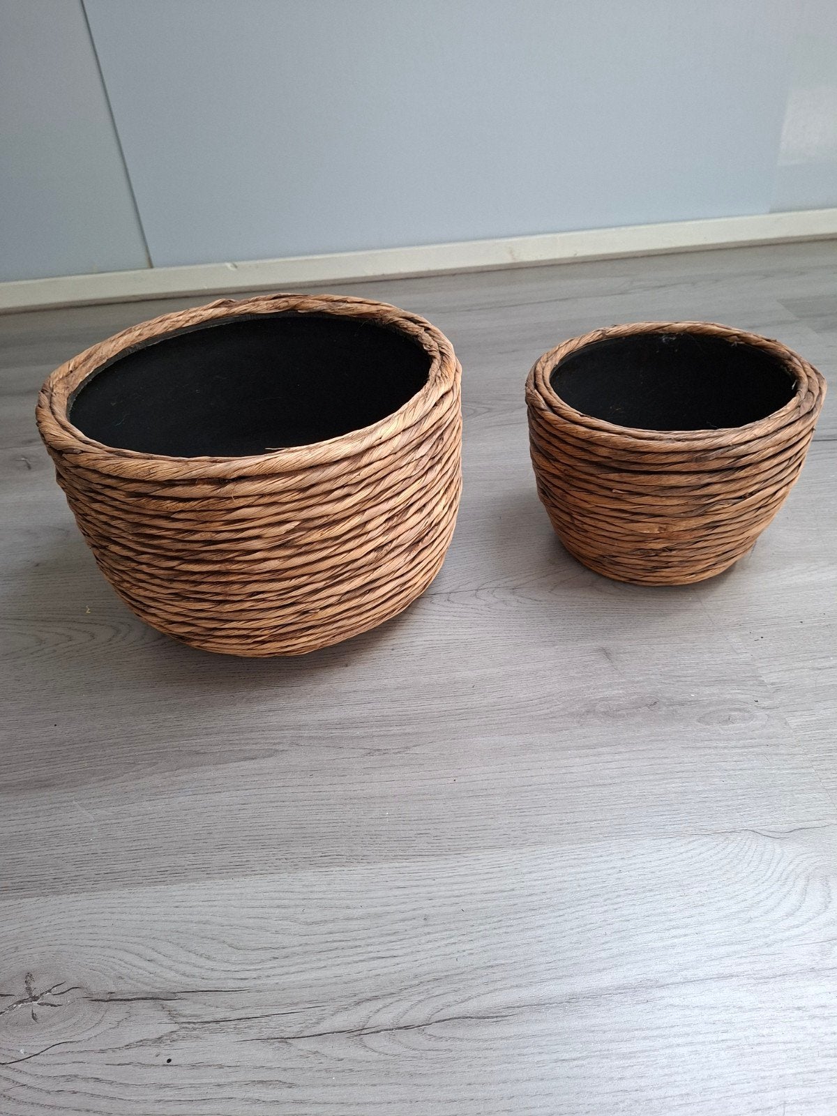 Naturel bloempotten, Ophalen, Rond, Zo goed als nieuw, Aardewerk