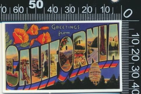 Sticker: Greetings from California, Ophalen of Verzenden, Zo goed als nieuw, Bedrijf of Vereniging