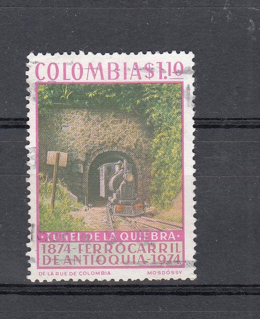 treinen Colombia 1974 Mi nr 1279, Ophalen of Verzenden, Gestempeld, Treinen