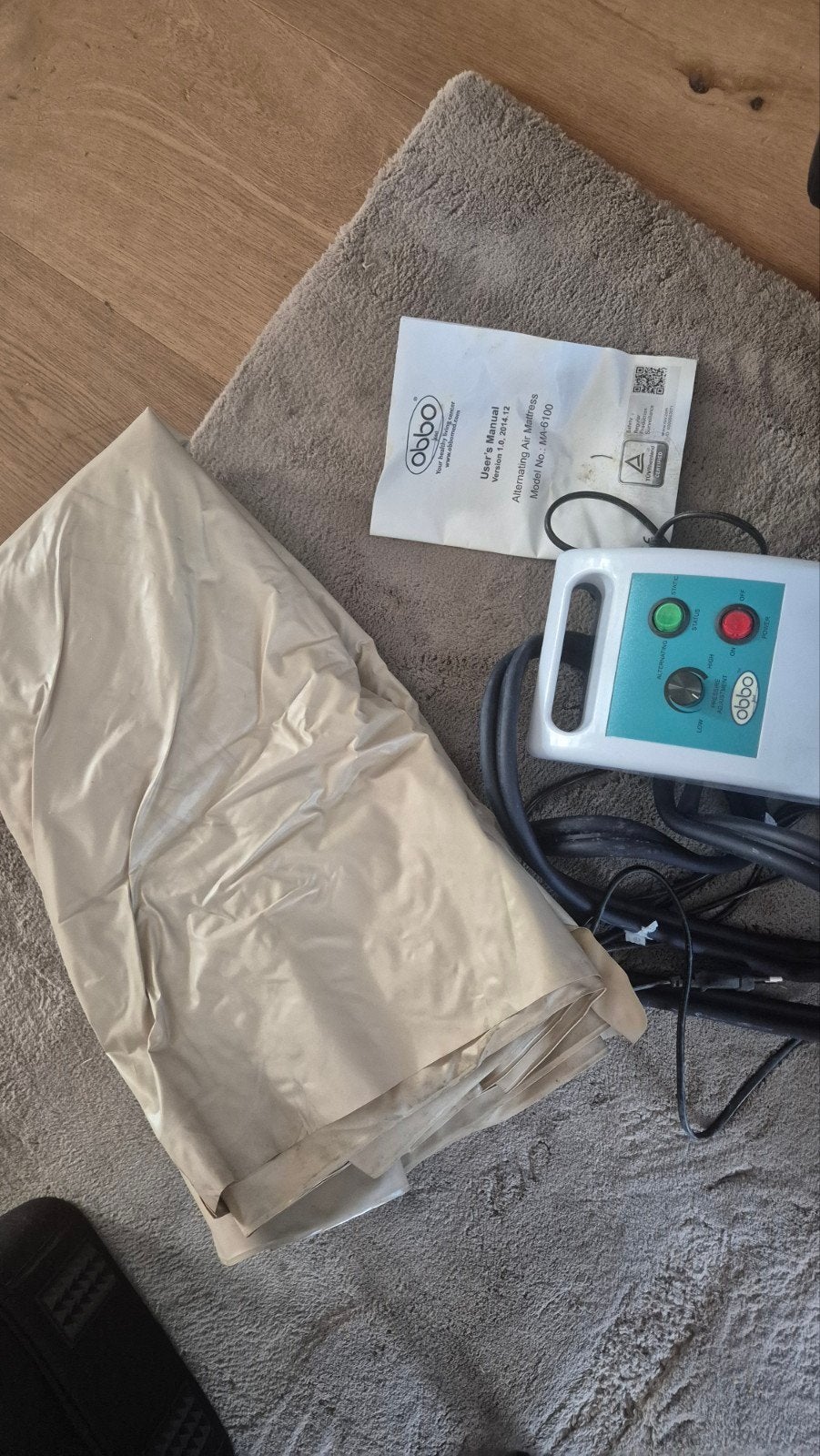 ObboMed MA-6100 anti-decubitus luchtmatras met pomp – comple, Diversen, Ophalen of Verzenden, Gebruikt