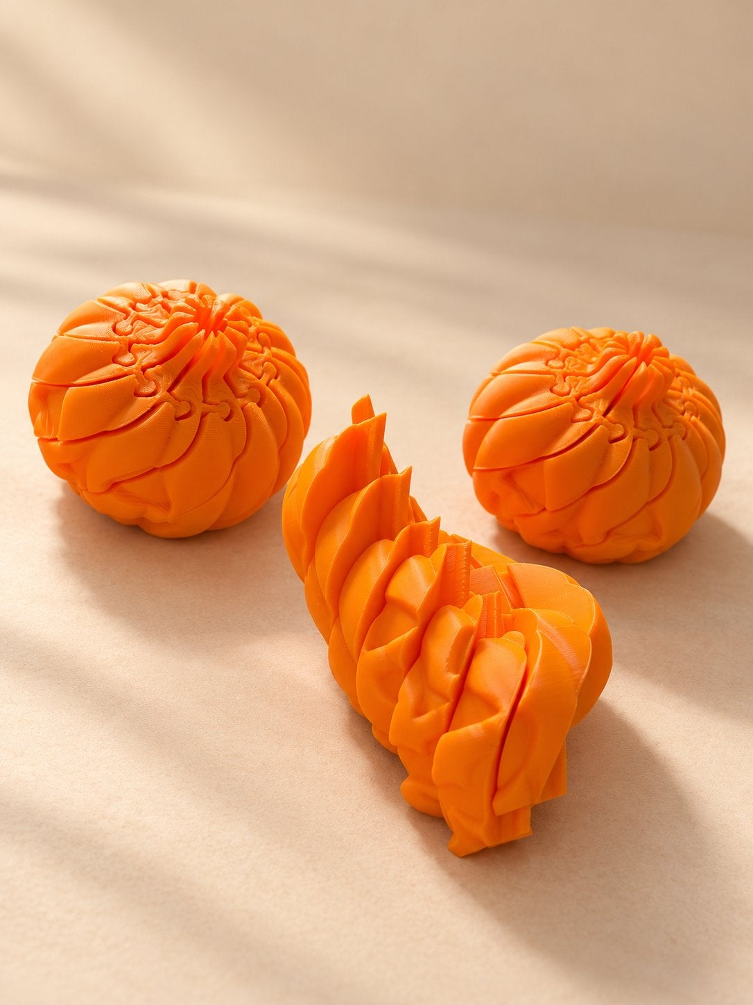 Unieke 3D-geprinte spiraalpompoenen - Sensomotorisch speelgo, Ophalen of Verzenden, Nieuw, Jongen of Meisje