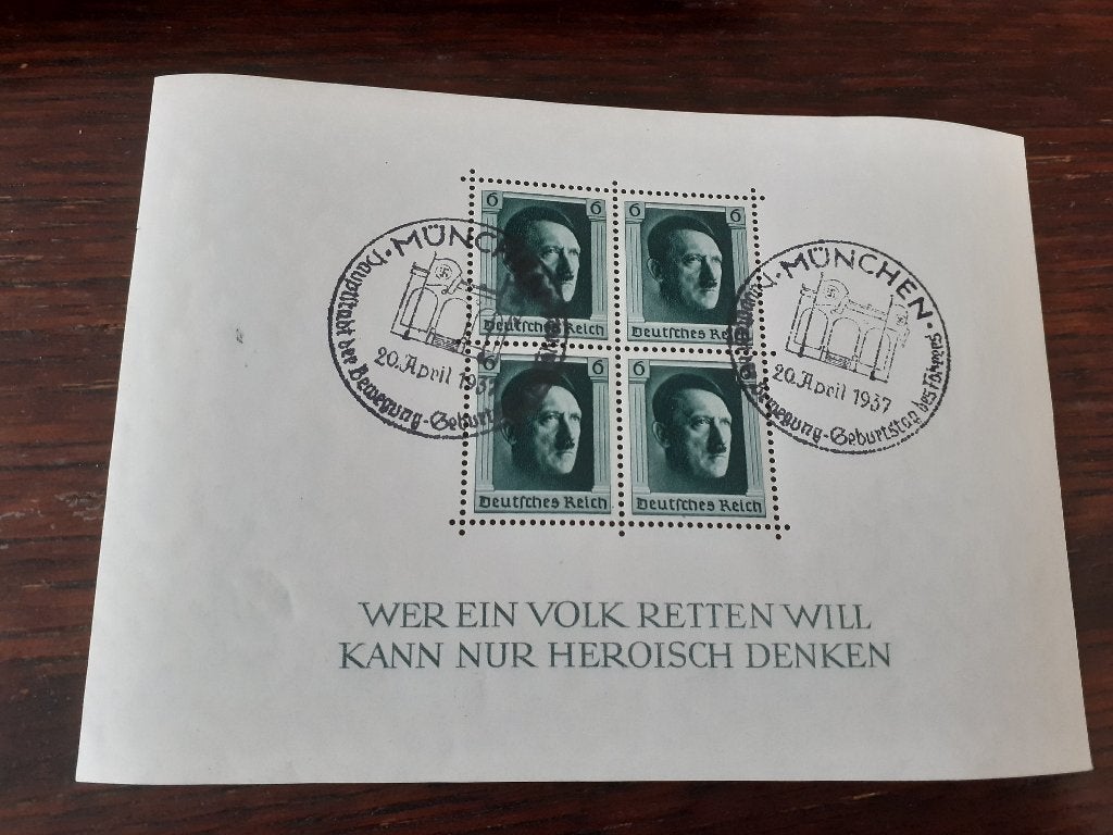 Duitse Rijk, blok 7, gestempeld München, bieden vanaf € 5,00, Verzenden, Overige periodes, Gestempeld