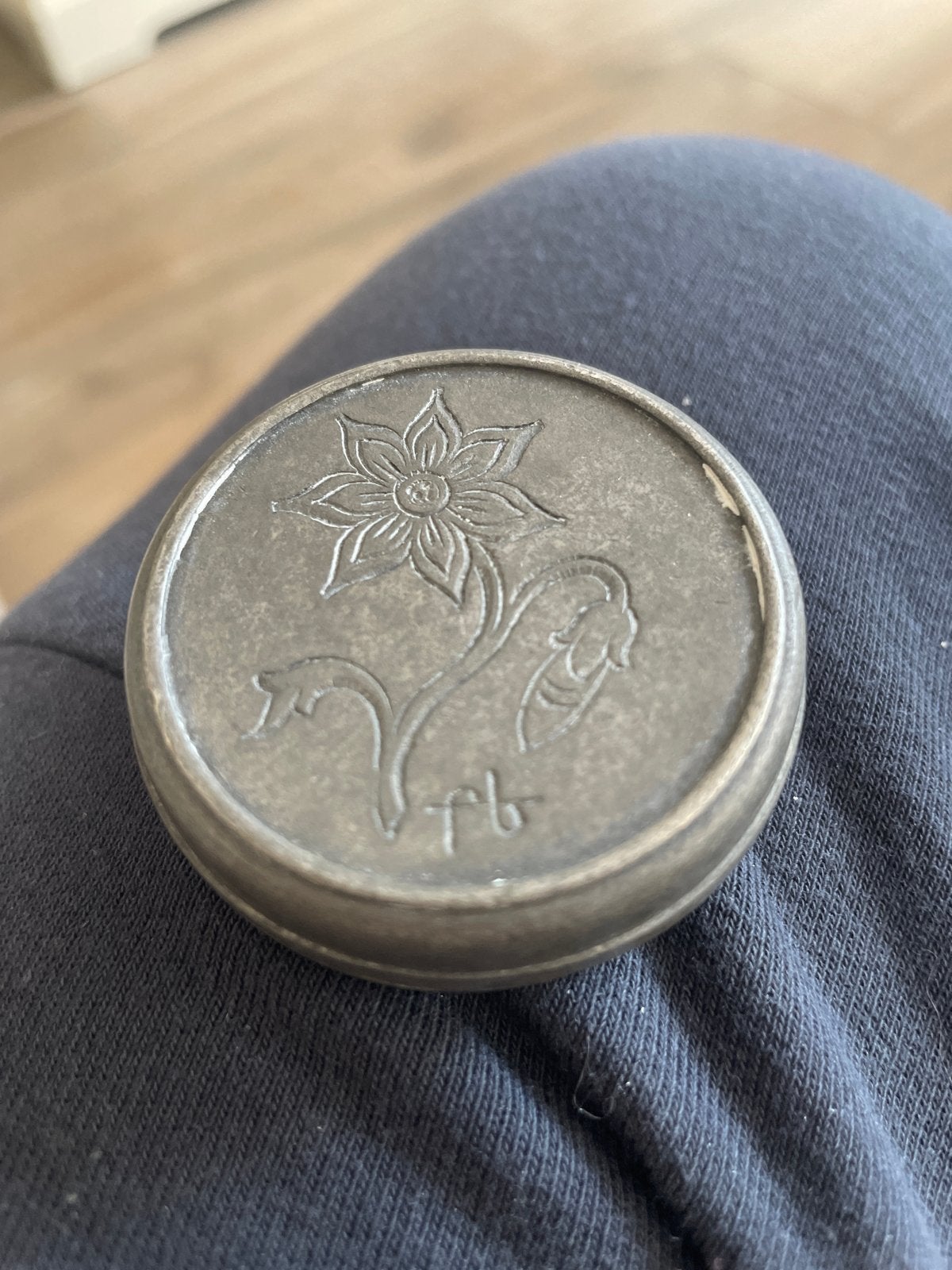 Vintage Tinnen Doosje met Bloemmotief - Decoratief, Ophalen