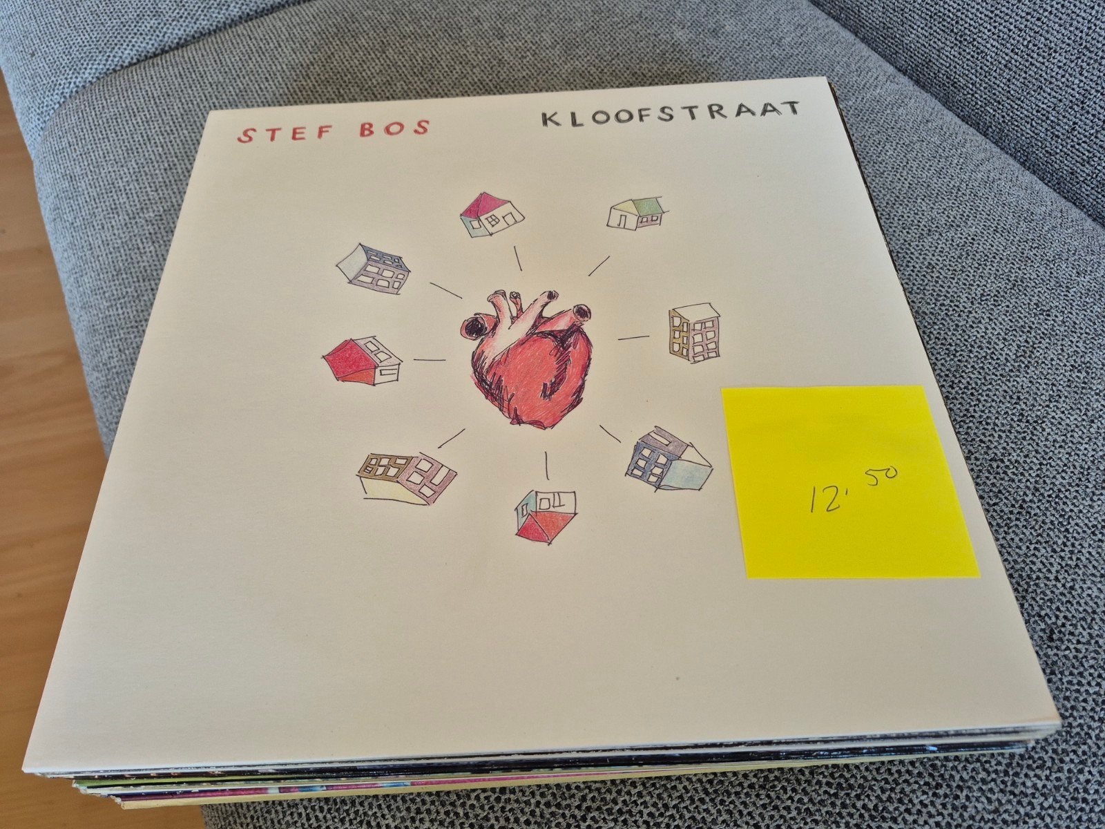 Stef Bos  LP Kloofstraat, Cd's en Dvd's, Vinyl | Nederlandstalig, Ophalen of Verzenden, Zo goed als nieuw, 12 inch