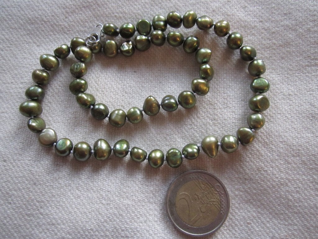 16.  Echte parels, zoetwaterparels,  41 cm, Ophalen, Overige materialen, Ketting
