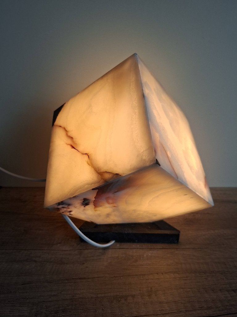 Onyx lamp, Ophalen of Verzenden, Mineraal