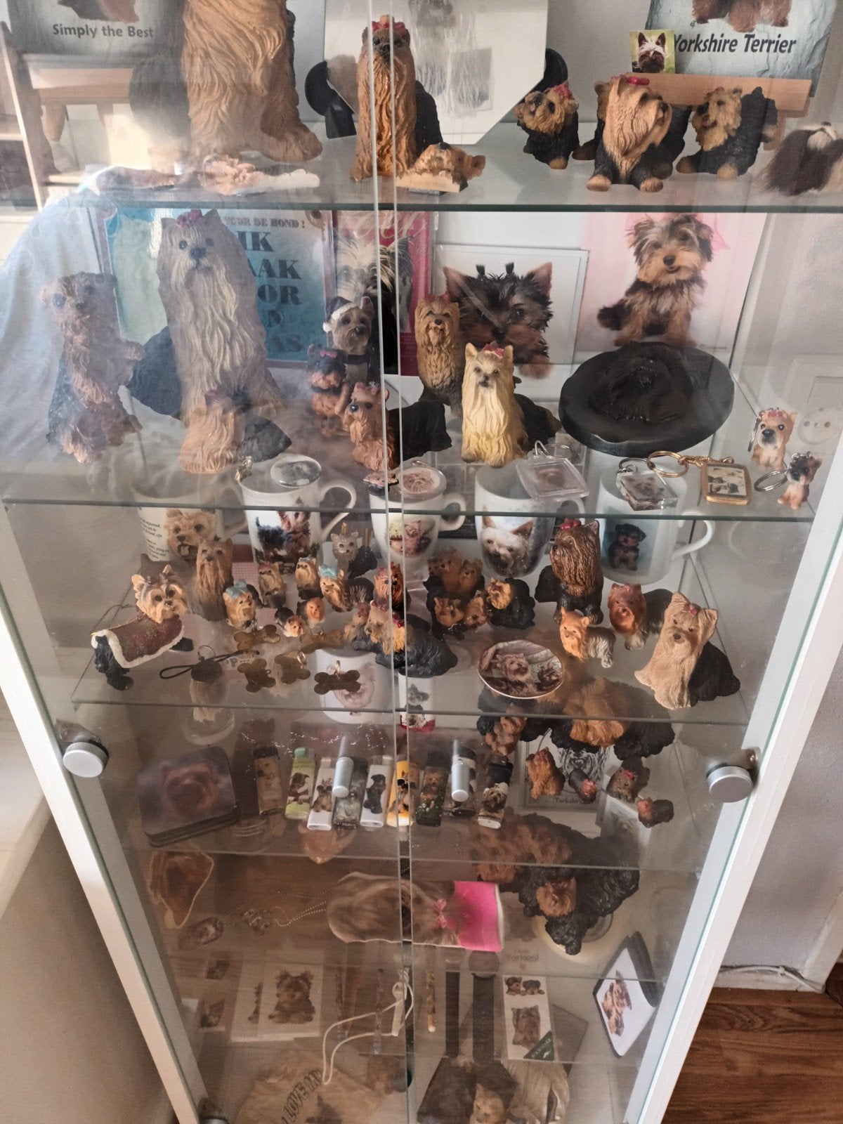 Grote collectie Yorkshire Terrier beelden en items, Ophalen, Gebruikt, Hond of Kat, Beeldje of Figuurtje