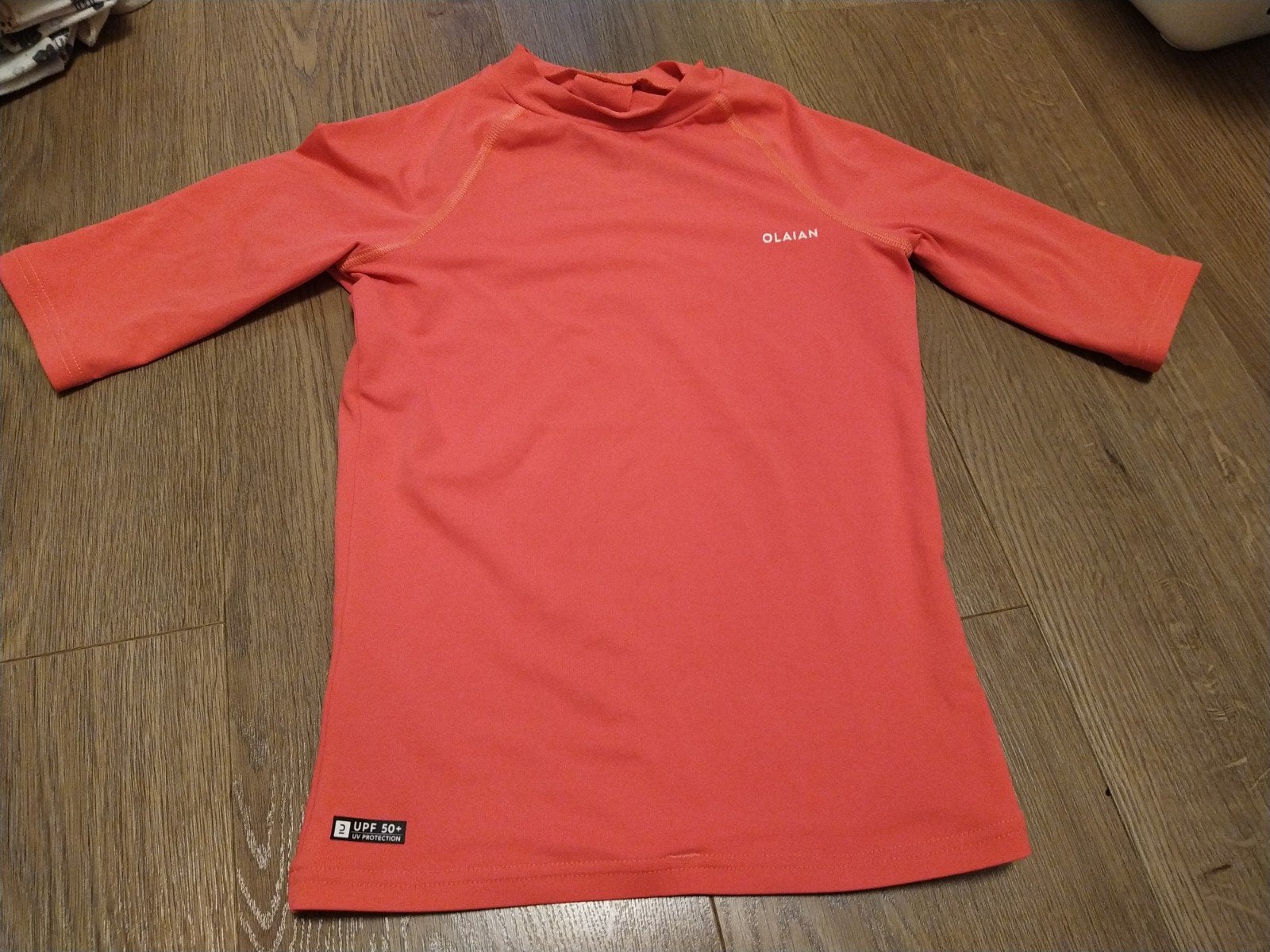 UV Zwemshirt Olaian - UPF 50+ Bescherming maat 146 / 152, Ophalen of Verzenden, Zo goed als nieuw, Maat 146, Meisje