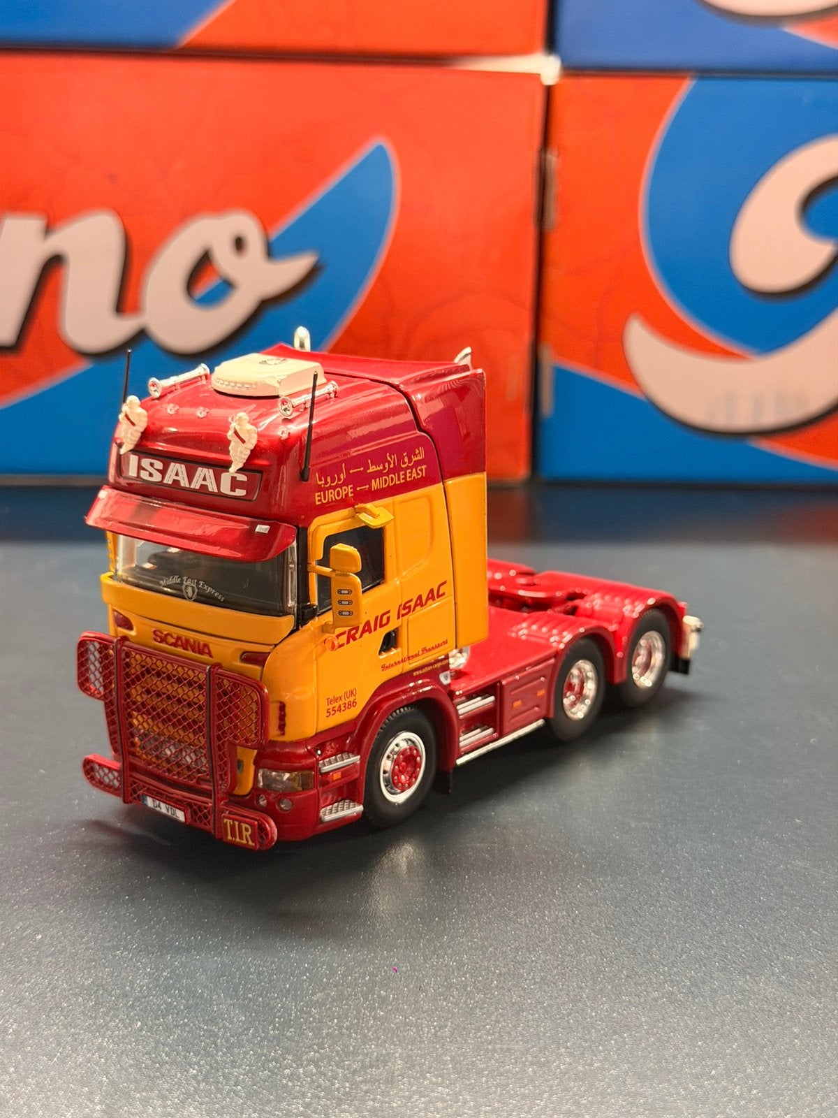 Tekno Scania Craig Isaac International Transport, Ophalen of Verzenden, Nieuw, Bus of Vrachtwagen, Tekno