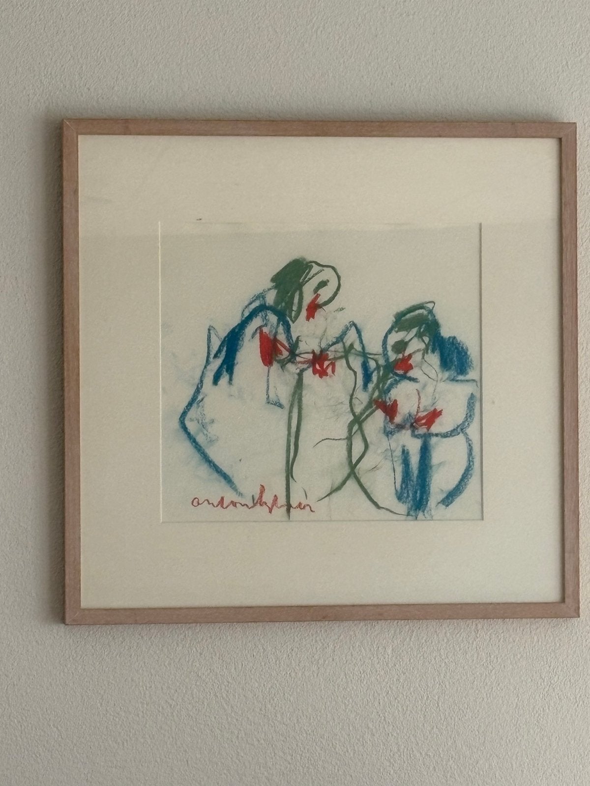 Anton Heijboer - Twee vrouwen, Ophalen, Ingelijst