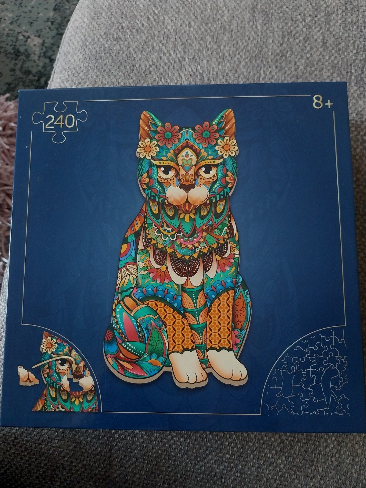 Houten puzzel kat 240 stukjes - Premium Artefact, Nieuw, Van hout, 6 jaar of ouder, Meer dan 50 stukjes