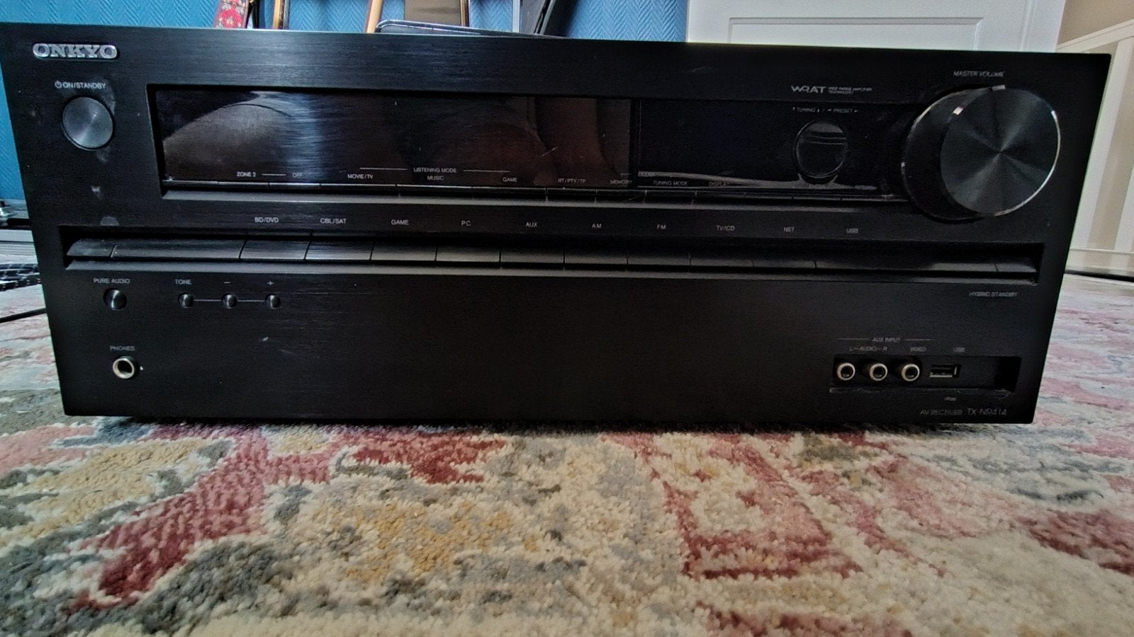 Onkyo TX-NR414 AV Receiver - Zo goed als nieuw, Ophalen of Verzenden, Zo goed als nieuw, 120 watt of meer, Onkyo