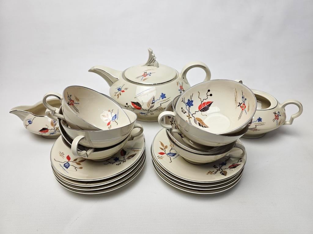 % Vintage H&C Chodau Servies - Haas & Czjzek, Antiek en Kunst, Antiek | Servies los, Ophalen