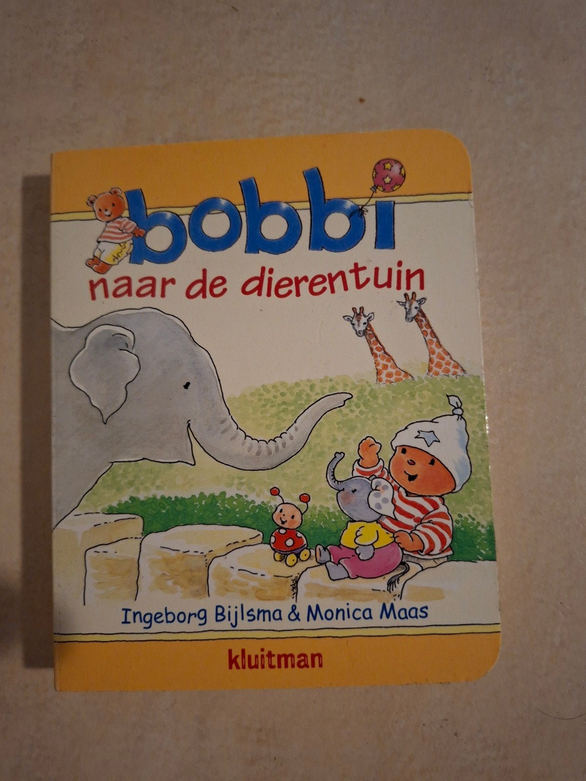 Bobbi naar de dierentuin - Kartonnen prentenboekje boek, Verzenden, Gelezen, Uitklap-, Voel- of Ontdekboek, 2 tot 3 jaar