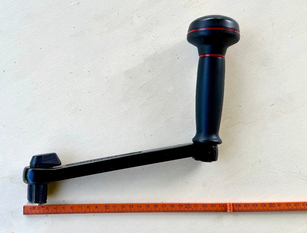 Harken lierhendel, Ophalen of Verzenden, Zo goed als nieuw, 15 tot 30 m²