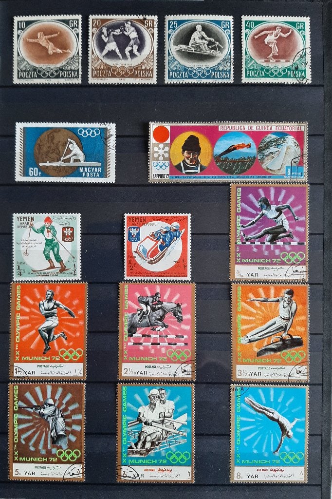 3 Kaarten Mooiste Postzegels Sport No. 3 Gestempeld, Ophalen, Gestempeld, Sport