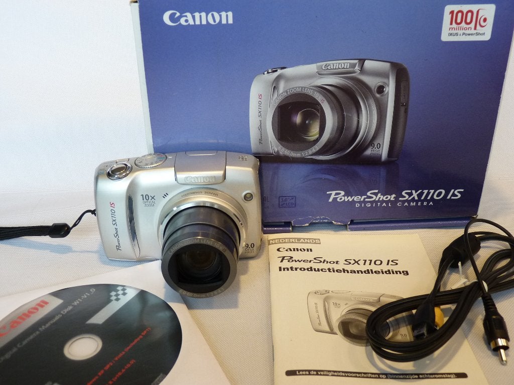 Canon PowerShot SX110 IS met doos en kabel  MINT, Full HD, Canon, Ophalen of Verzenden, Zo goed als nieuw