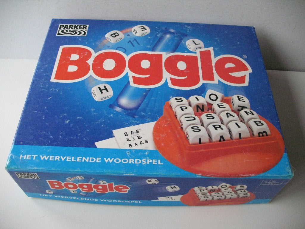 Boggle, Hobby en Vrije tijd, Vijf spelers of meer, Ophalen of Verzenden, Gebruikt, Parker