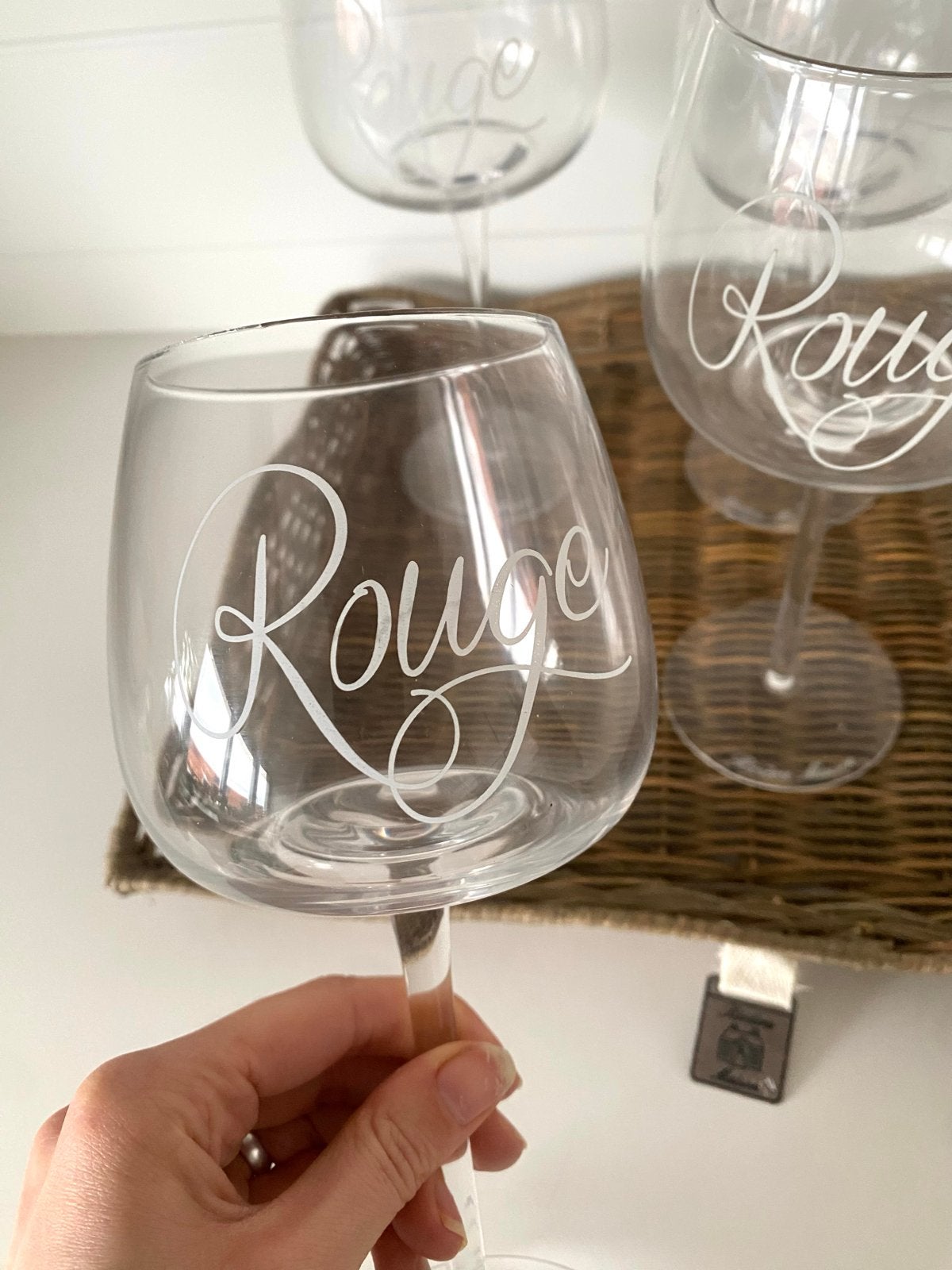 Riviera Maison Rouge wijnglazen - Set van 4, Glas of Glazen, Overige merken, Ophalen of Verzenden, Modern