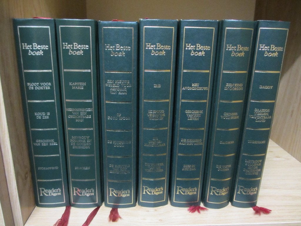 Serie Readers Digest boeken 7-delig Groen, Ophalen of Verzenden, Zo goed als nieuw