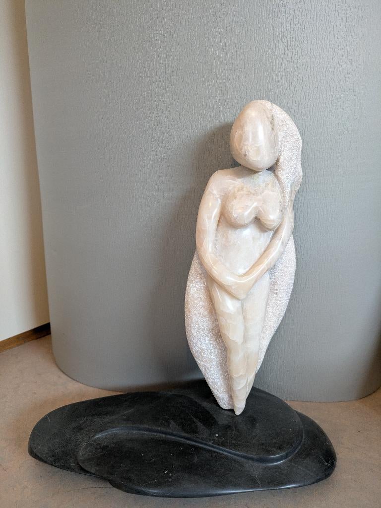 Beeld naakte vrouw speksteen, Ophalen of Verzenden