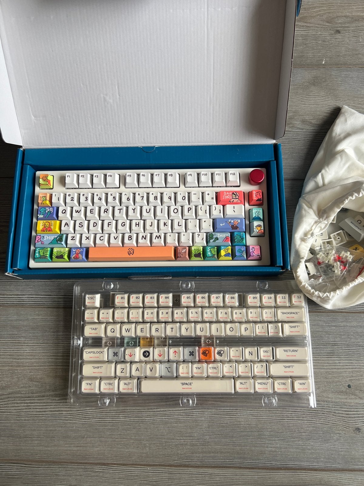 Epomaker TH80 75% hot swappable mechanical switch keyboard, Ophalen of Verzenden, Zo goed als nieuw