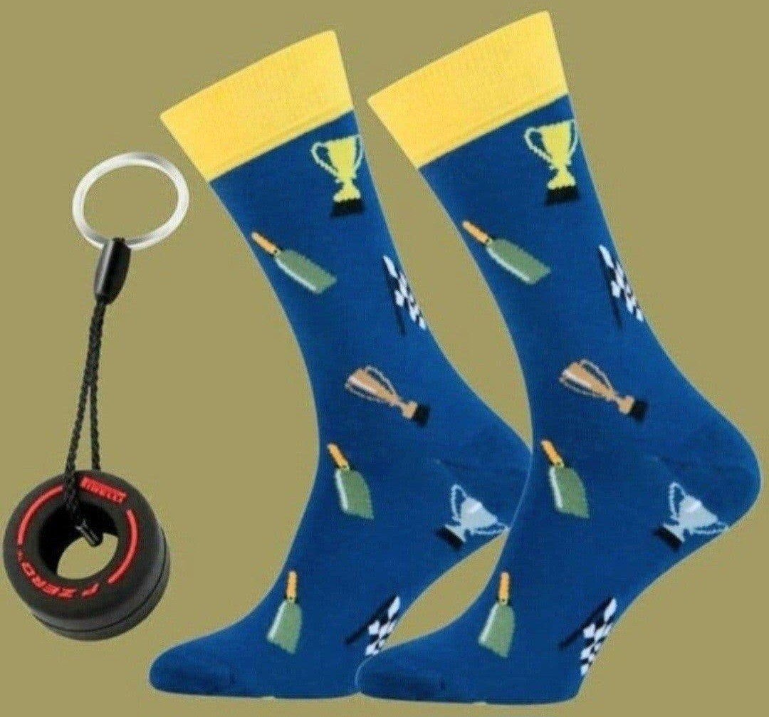 FORMULE 1 SOKKEN + SLEUTELHANGER RACE BAND, Kleding | Heren, Ophalen of Verzenden, Nieuw