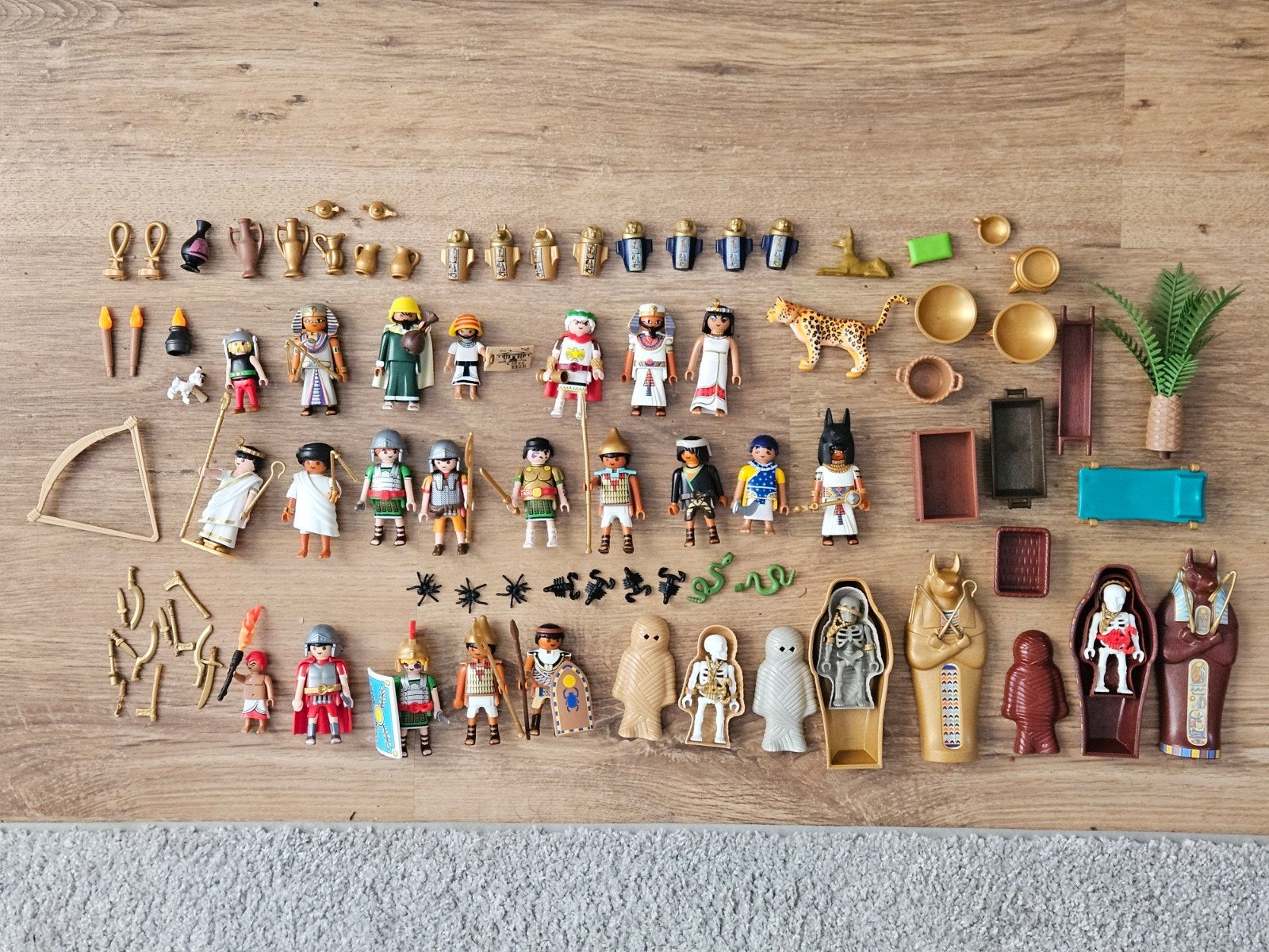Grote Playmobil Egypte Verzameling - Piramide & Figuren, Ophalen of Verzenden, Gebruikt, Losse onderdelen, Figuren