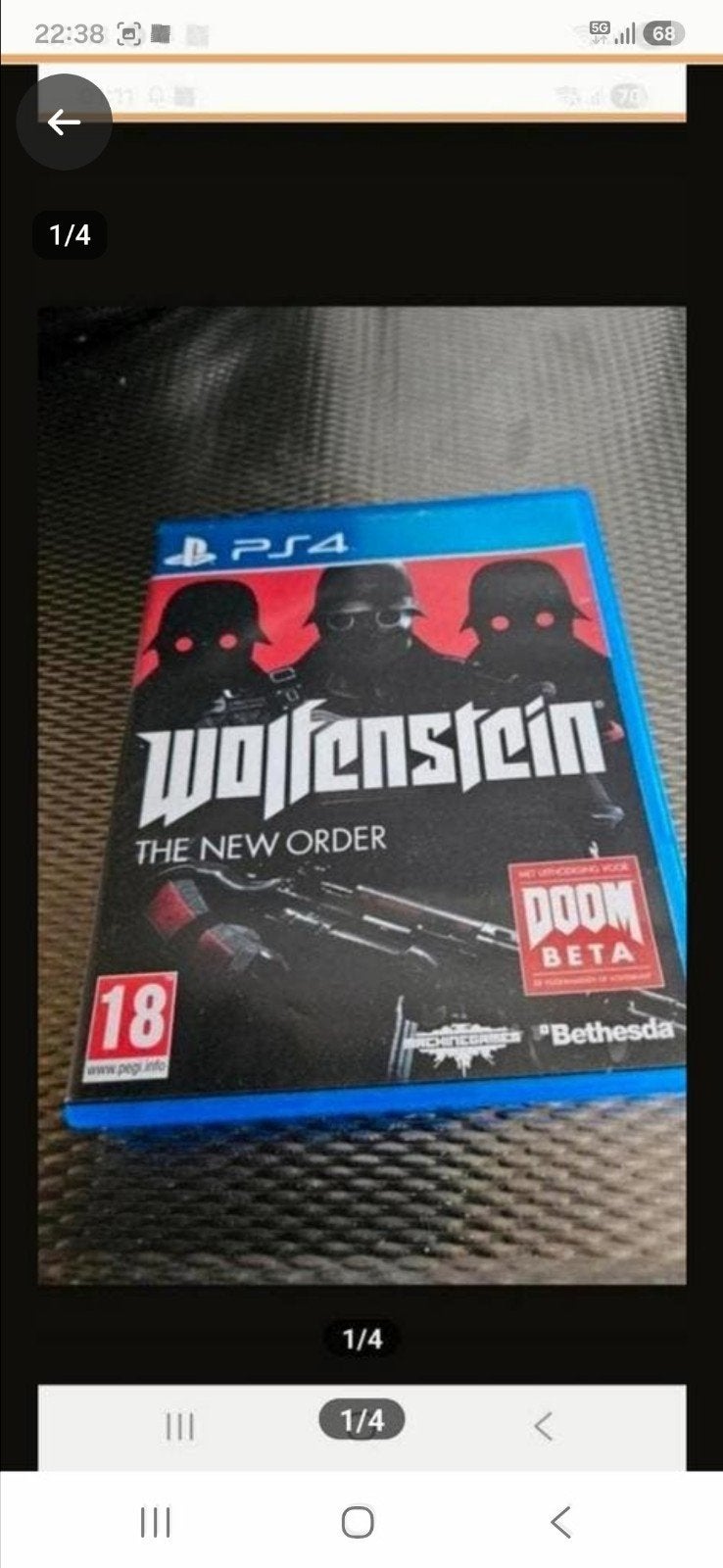 Wolfenstein: The New Order PS4 - Actie Shooter Game, Gebruikt, Vanaf 18 jaar, Shooter, 1 speler